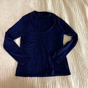 Express Choker Neck Long Sleeved Top Size L